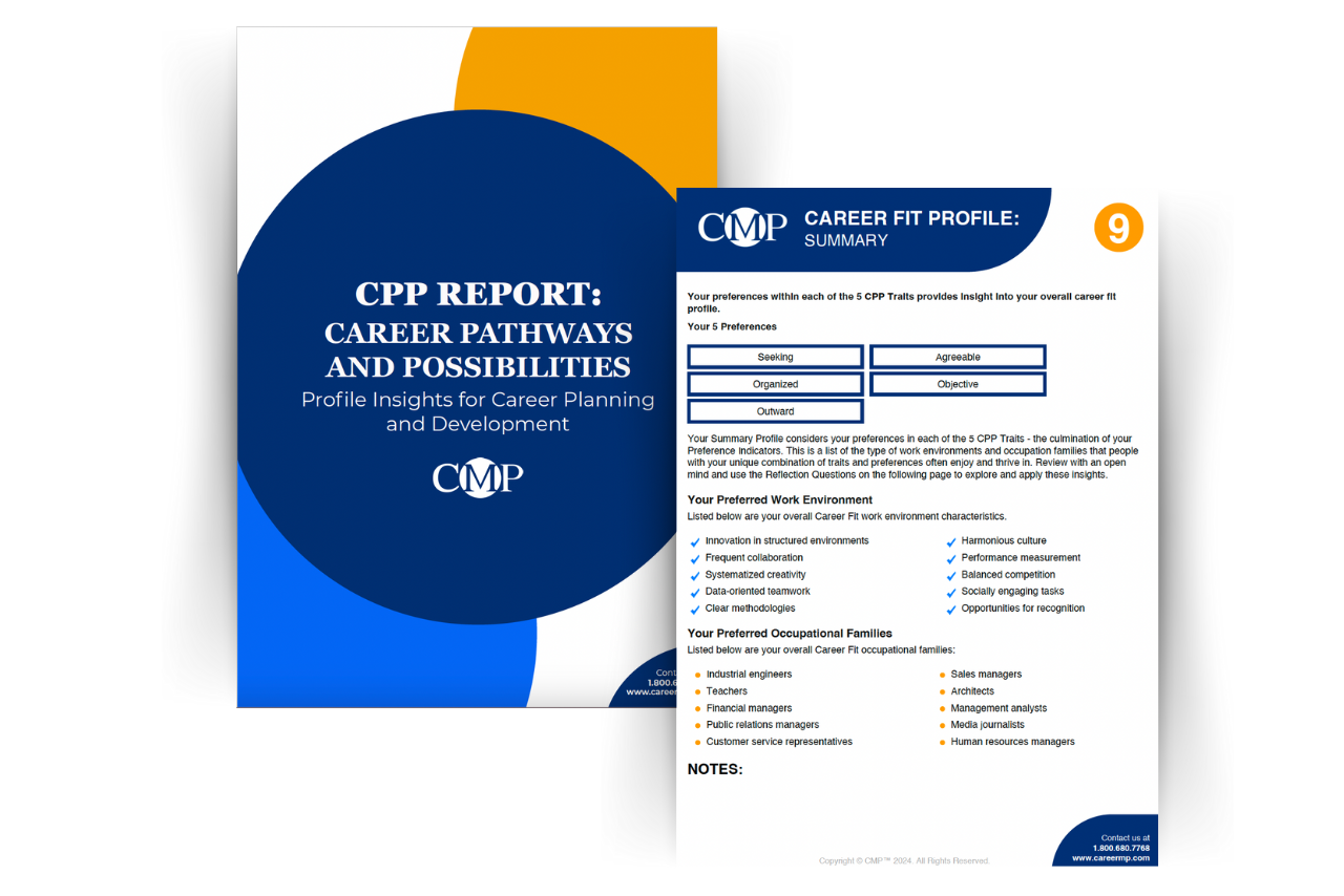 CMP Assessment - Career Pathways and Possibilities