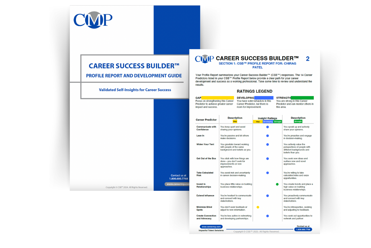 CMP Assessment - Career Success Builer